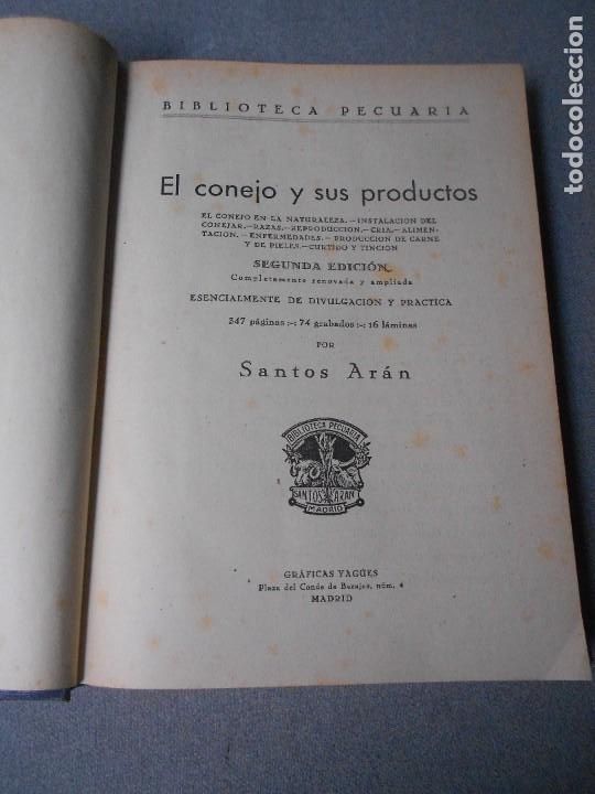 Libros de segunda mano: EL CONEJO Y SUS PRODUCTOS - Foto 3