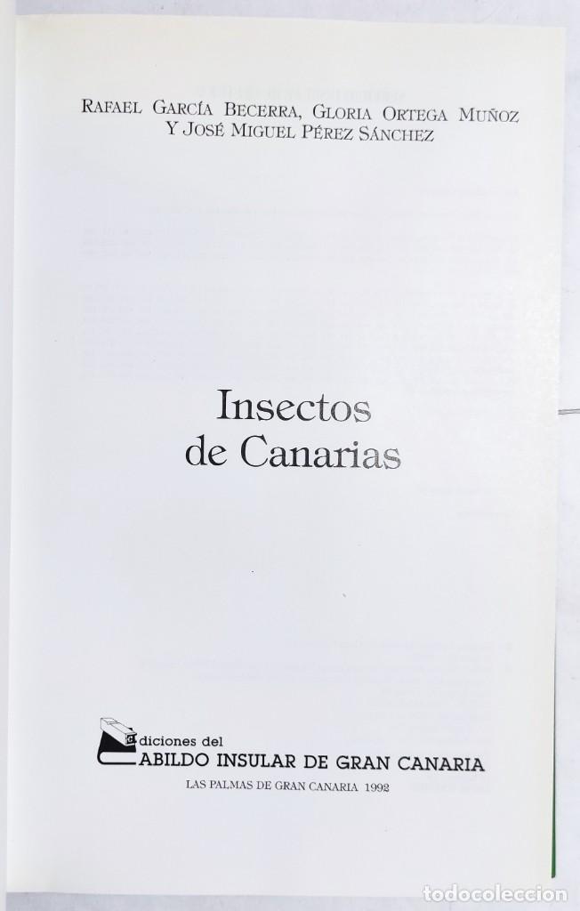 Libros de segunda mano: VV.AA. INSECTOS DE CANARIAS. 1992. - Foto 2