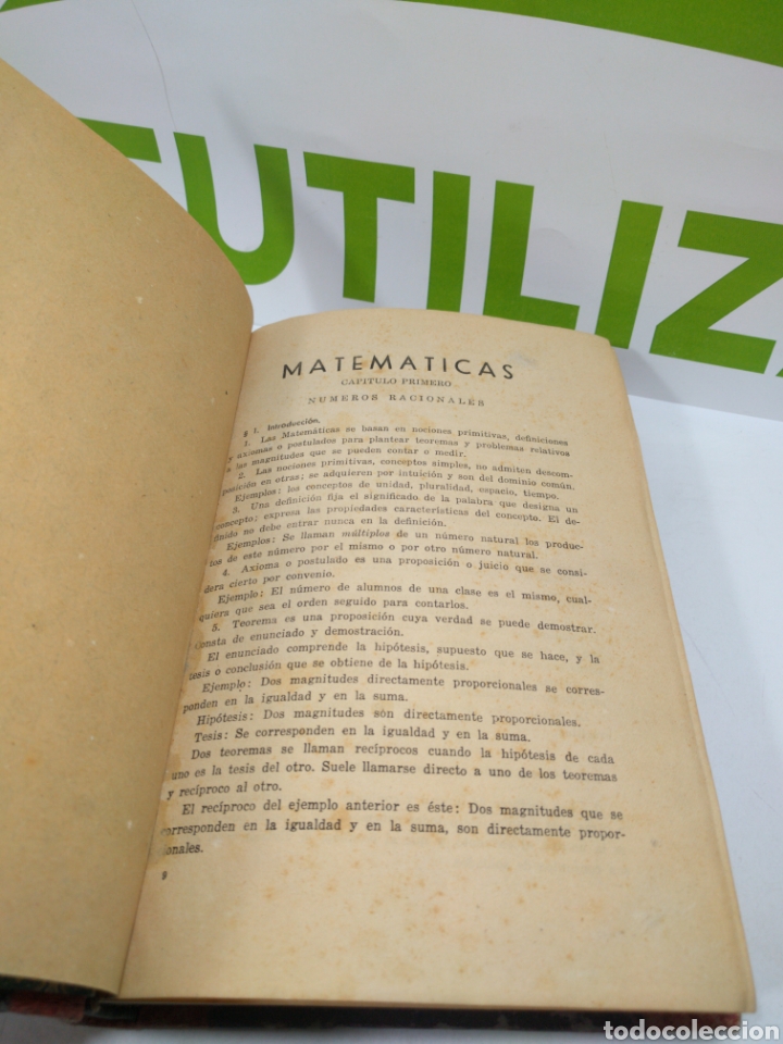 Libros de segunda mano de ciencias: Matem&aacute;ticas. Cap&iacute;tulo 1 n&uacute;meros racionales. - Foto 1
