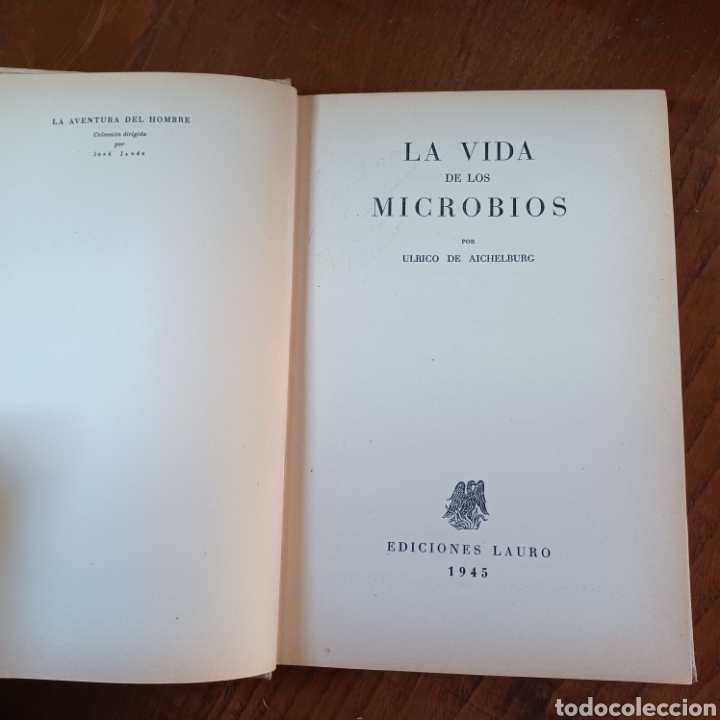 Libros de segunda mano: LA VIDA DE LOS MICROBIOS 1945 ULRICO DE AICHELBURG - Foto 2