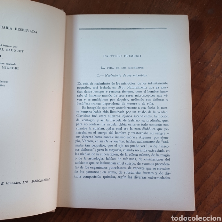 Libros de segunda mano: LA VIDA DE LOS MICROBIOS 1945 ULRICO DE AICHELBURG - Foto 4