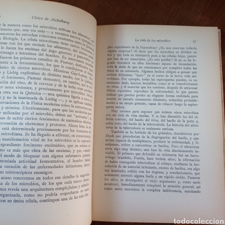 Libros de segunda mano: LA VIDA DE LOS MICROBIOS 1945 ULRICO DE AICHELBURG - Foto 5