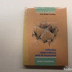 Libros de segunda mano de Ciencias: MÉTODOS MATEMÁTICOS PARA LA ECONOMÍA, JOSÉ BORRELL FONTELLES, ED. PIRÁMIDE, 1990. Lote 312025473