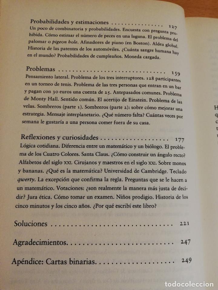Libros de segunda mano de ciencias: MATEM&Aacute;TICA, &iquest;EST&Aacute;S AH&Iacute;? (ADRI&Aacute;N PAENZA) - Foto 4