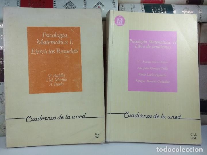 Libros de segunda mano de ciencias: PSICOLOG&Iacute;A MATEM&Aacute;TICA I-II: I: Ejercicios resueltos / II: Libro de problemas. - Foto 1