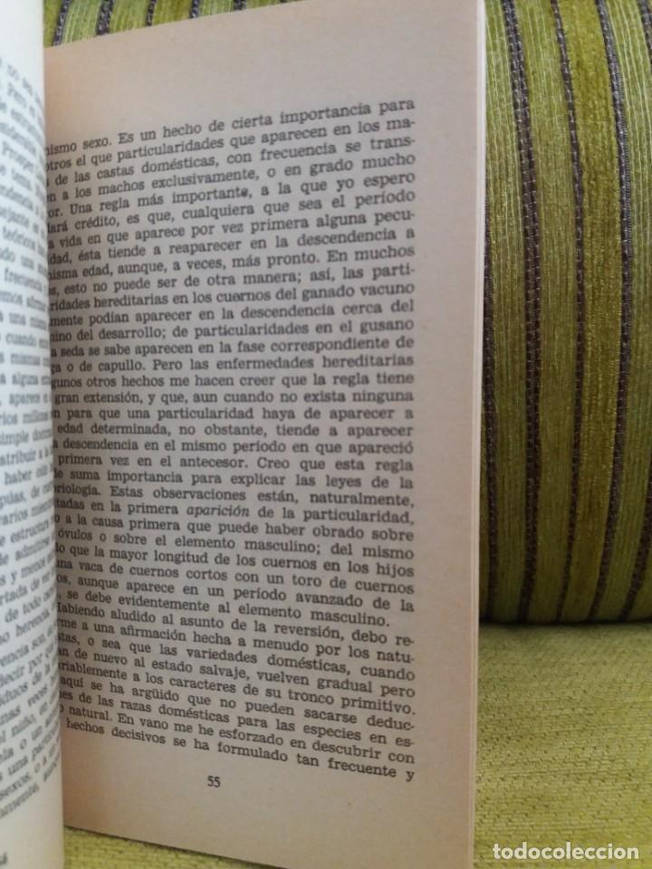 Libros de segunda mano: EL ORIGEN DE LAS ESPECIES - Foto 5