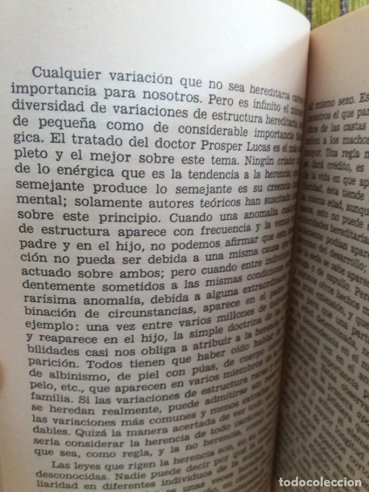 Libros de segunda mano: EL ORIGEN DE LAS ESPECIES - Foto 8