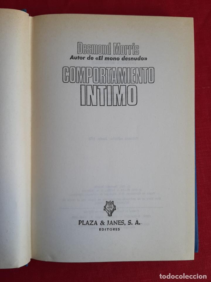 Libros de segunda mano: Comportamiento &iacute;ntimo - Morris,Desmond - Foto 2