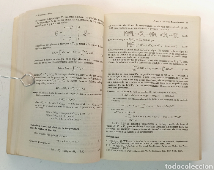 Libros de segunda mano de ciencias: Fisicoqu&iacute;mica. Farrington Daniels y Robert A. Alberty. CECSA - Foto 5