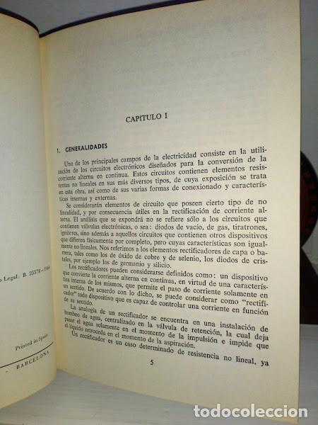 Libros de segunda mano de ciencias: Circuitos rectificadores Jaime Perell&oacute; - Ediciones Rede 1965 - Foto 9
