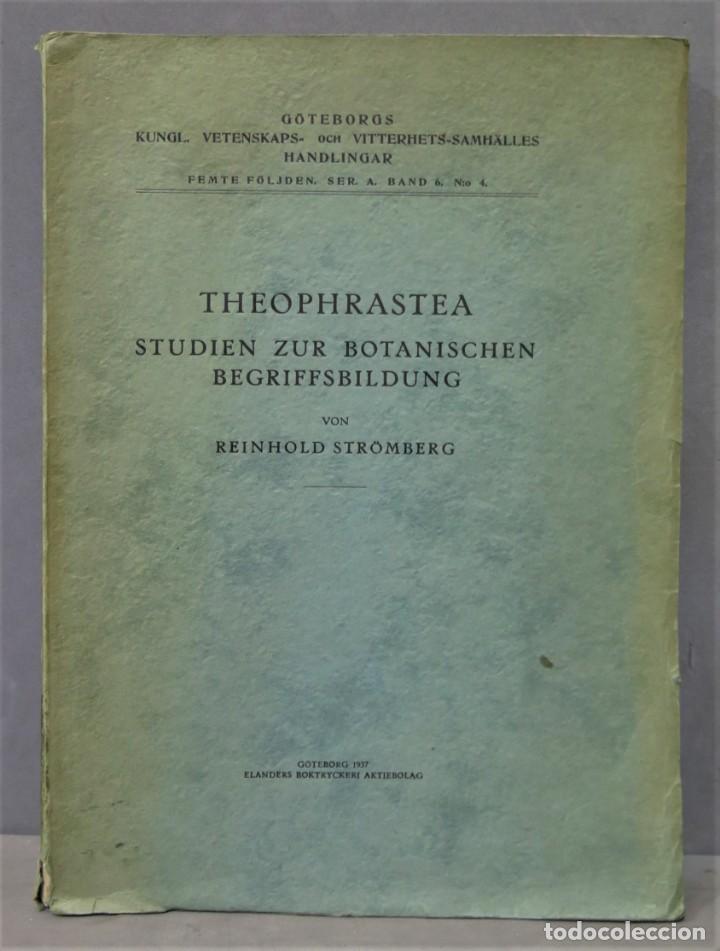 Libri di seconda mano: 1937.- Theophrastea. Studien zur Botanischen Begriffsbildung (Studies on Botanical Definitions)