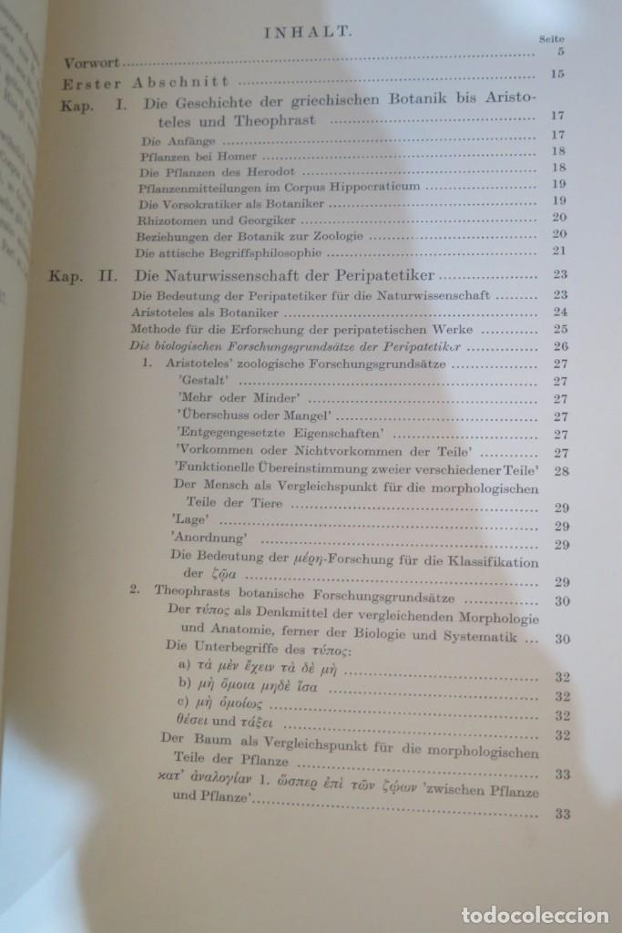 Libros de segunda mano: 1937.- Theophrastea. Studien zur Botanischen Begriffsbildung (Studies on Botanical Definitions) - Foto 2