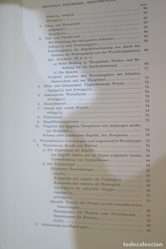 Libros de segunda mano: 1937.- Theophrastea. Studien zur Botanischen Begriffsbildung (Studies on Botanical Definitions) - Foto 4