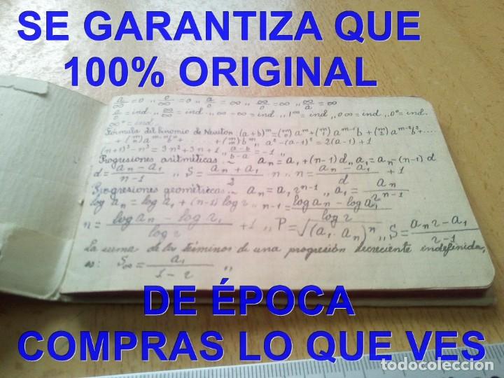Libri di seconda mano: MANUSCRITO FORMULARIO DE ANALISIS ALGEBRAICO Y GEOMETRIA METRICA Y TRIGONOMETRIA 120 GRS U95