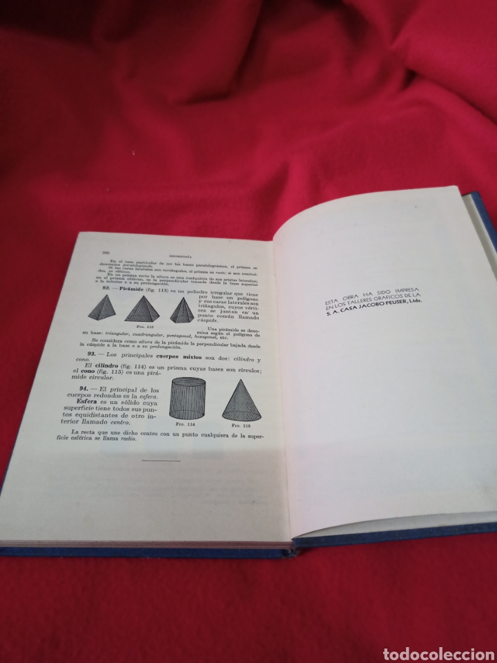 Libros de segunda mano de ciencias: Libro Lecciones Aritm&eacute;tica Comercio y Geometr&iacute;a.Editorial H.M.E. Buenos Aires. - Foto 5
