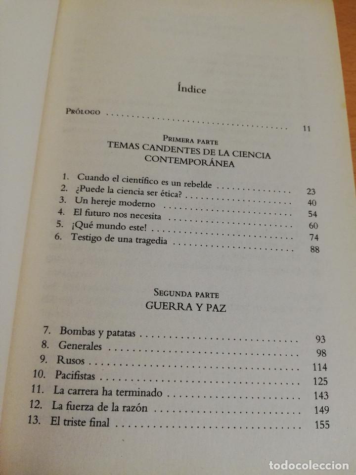Libros de segunda mano de ciencias: EL CIENT&Iacute;FICO REBELDE (FREEMAN DYSON) - Foto 3