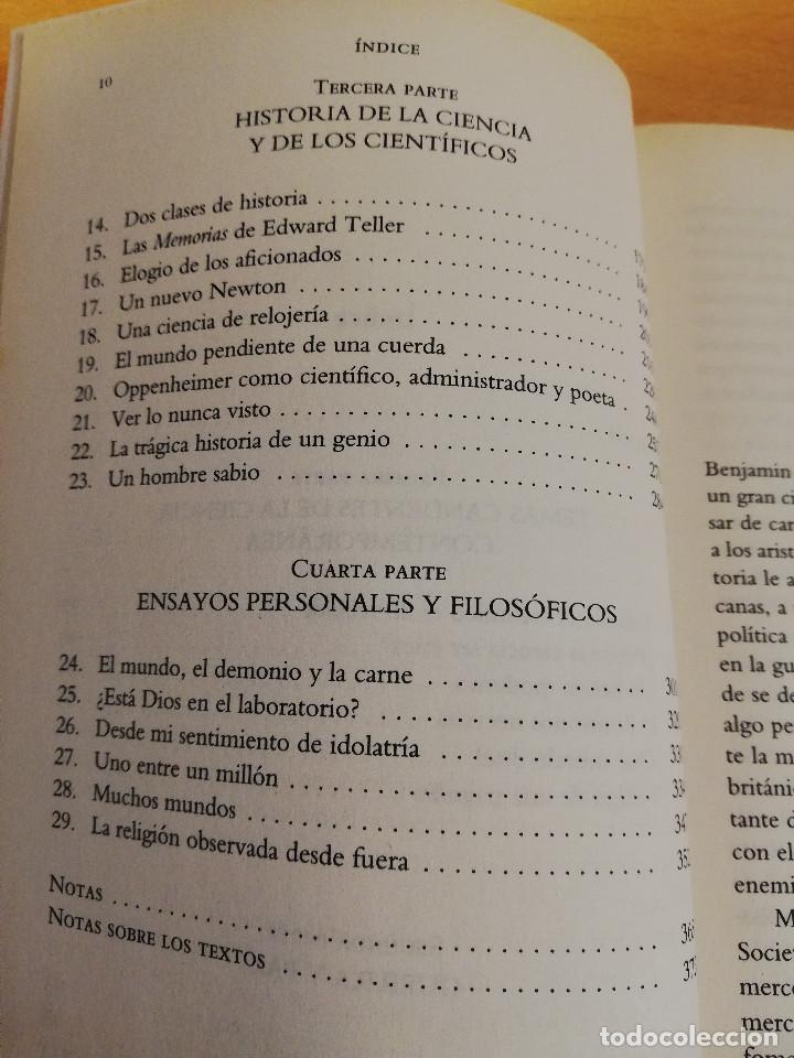 Libros de segunda mano de ciencias: EL CIENT&Iacute;FICO REBELDE (FREEMAN DYSON) - Foto 4