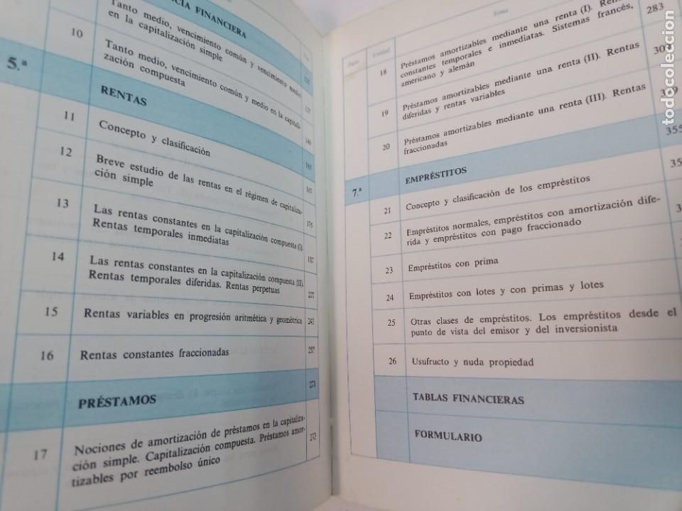 Libros de segunda mano de ciencias: Matem&aacute;tica financiera SA7670 - Foto 3