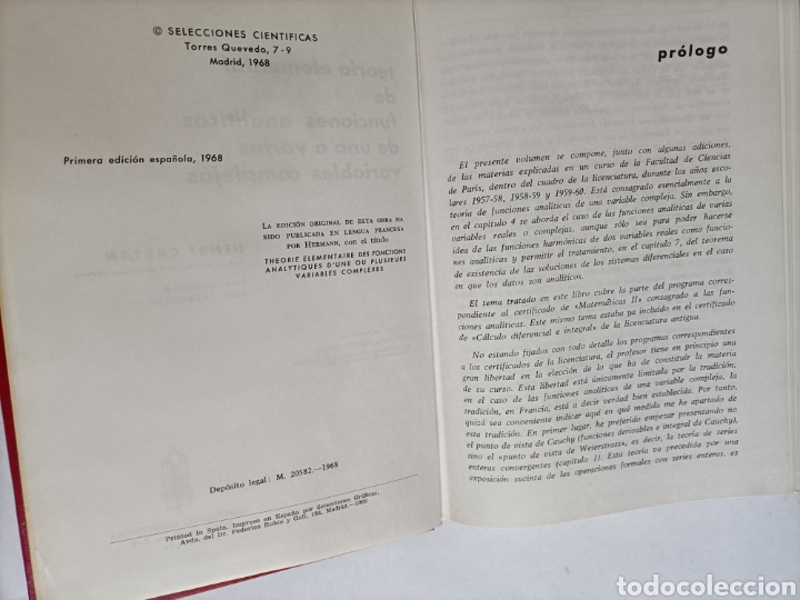 Libros de segunda mano de ciencias: Teor&iacute;a elemental de las funciones anal&iacute;ticas de una y varias variables complejas temas matem&aacute;ticas - Foto 11