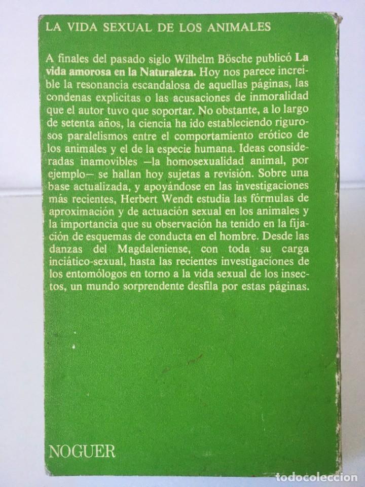 Libros de segunda mano: La vida sexual de los animales. Herbert Wendt - Foto 2