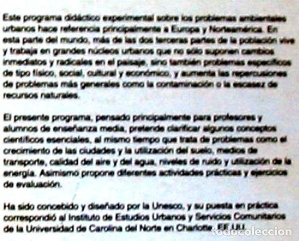 Libros de segunda mano: PROGRAMA DE EDUCACI&Oacute;N SOBRE PROBLEMAS AMBIENTALES EN LAS CIUDADES - VER DESCRIPCI&Oacute;N E INDICE - Foto 2