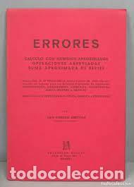 Gebrauchte B&uuml;cher der Wissenschaften: ERRORES C&Aacute;LCULO NUM. APROXIMADOS OP. ABREVIADAS SUMA APROXIMADA DE SERIES