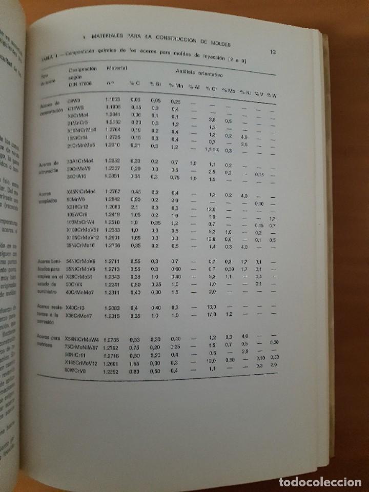 Libros de segunda mano de ciencias: Moldes para inyecci&oacute;n de pl&aacute;sticos Menges Mohren fabricaci&oacute;n pl&aacute;stico - Foto 3