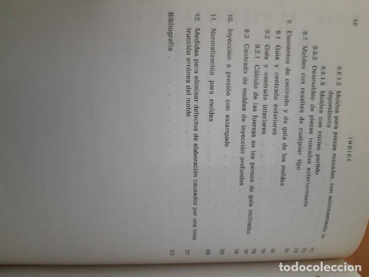 Libros de segunda mano de ciencias: Moldes para inyecci&oacute;n de pl&aacute;sticos Menges Mohren fabricaci&oacute;n pl&aacute;stico - Foto 11