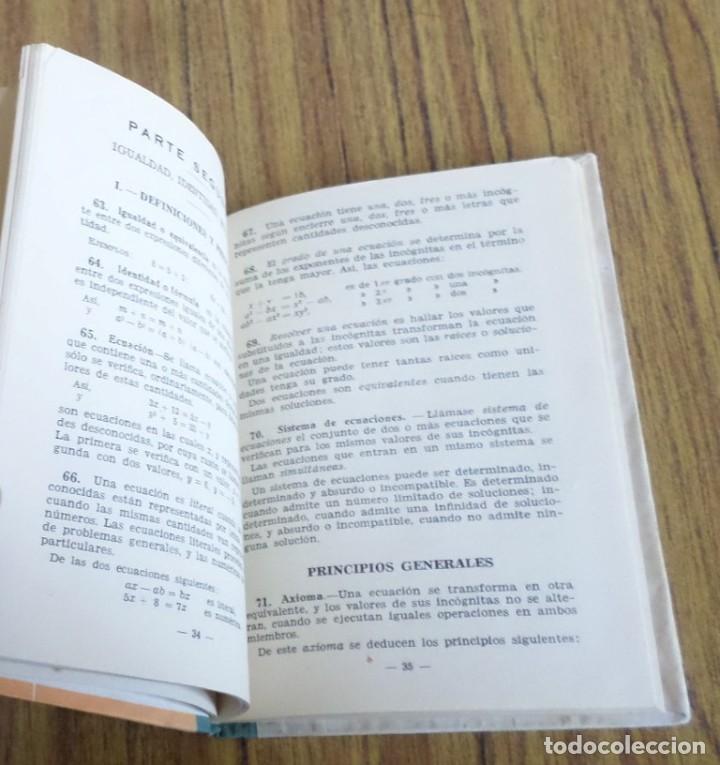 Libros de segunda mano de ciencias: NOCIONES DE ALGEBRA -- Ed. Bru&ntilde;o 1959 - Foto 5