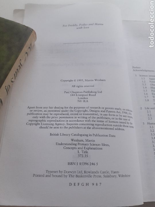 Libros de segunda mano de ciencias: Understanding primary science ideas concepts and explanations Martin Wenham 1995 ingl&eacute;s - Foto 2