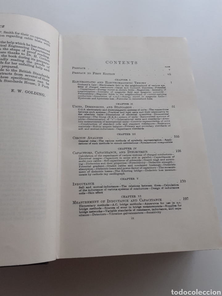 Libros de segunda mano de ciencias: Electrical measurements and measuring instruments, E. W. Golding, 4a edici&oacute;n, 1961 ingl&eacute;s - Foto 6