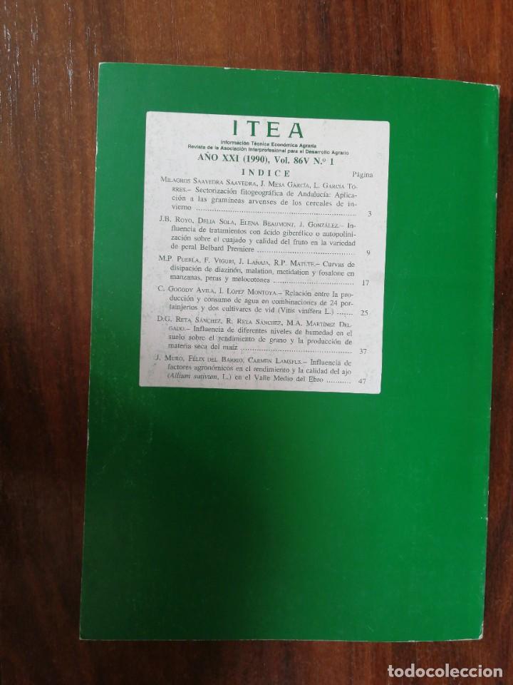 Libros de segunda mano: ITEA. PRODUCCI&Oacute;N VEGETAL. 1990. VOL. 86V N&ordm; 1 - Foto 3