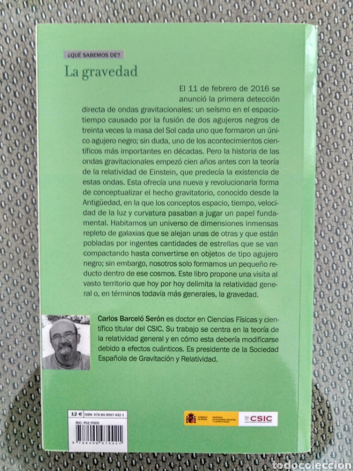 Libros de segunda mano de ciencias: La gravedad / Carlos Barcel&oacute; Ser&oacute;n - Foto 3