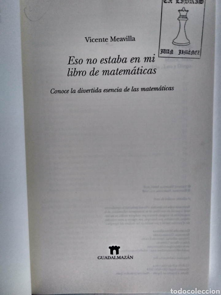 Libros de segunda mano de ciencias: Eso no estaba en mi libro de matem&aacute;ticas / Vicente Meavilla. - Foto 5