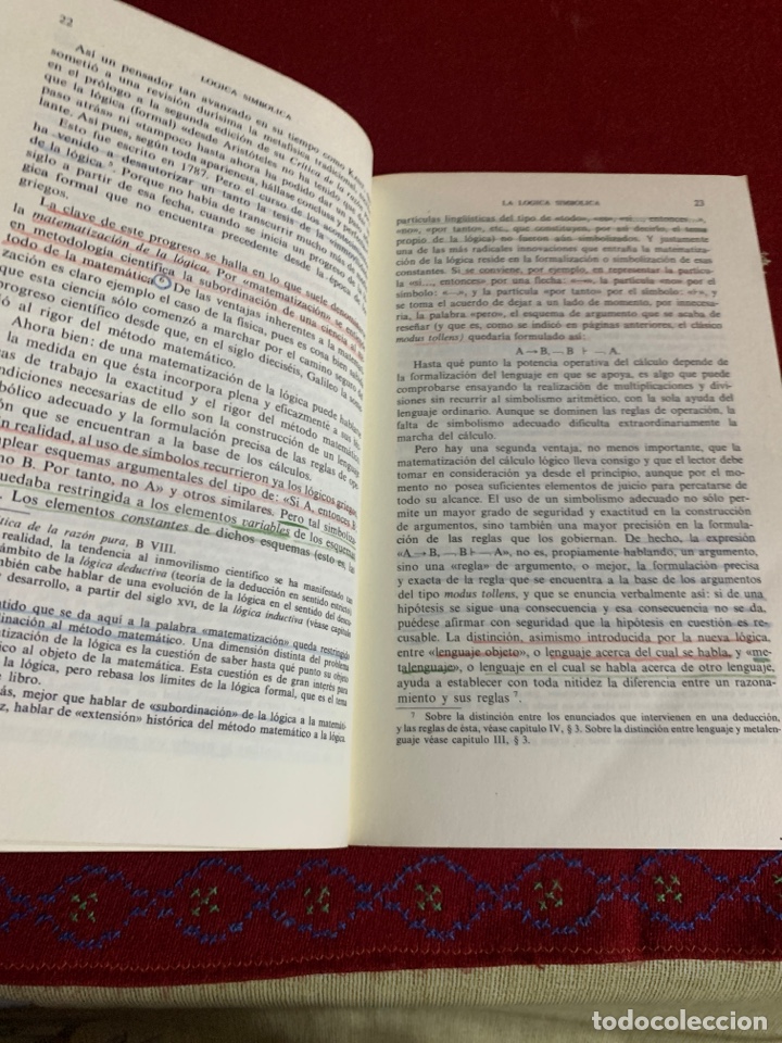 Libros de segunda mano de ciencias: L&oacute;gica simb&oacute;lica. Manuel Garrido. - Foto 4