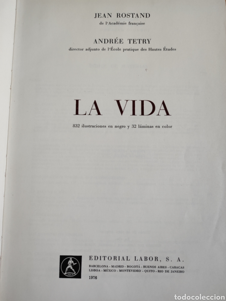 Libros de segunda mano: Libro La Vida. J.Rostand - Foto 2