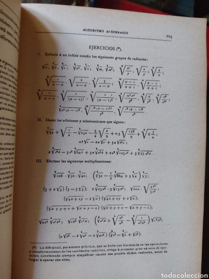 Libros de segunda mano de ciencias: &Aacute;lgebra (Salinas y Ben&iacute;tez 1946) - Foto 5