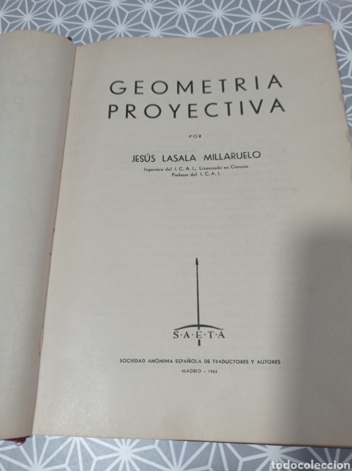 Libros de segunda mano de ciencias: Geometr&iacute;a proyectiva. - Foto 3