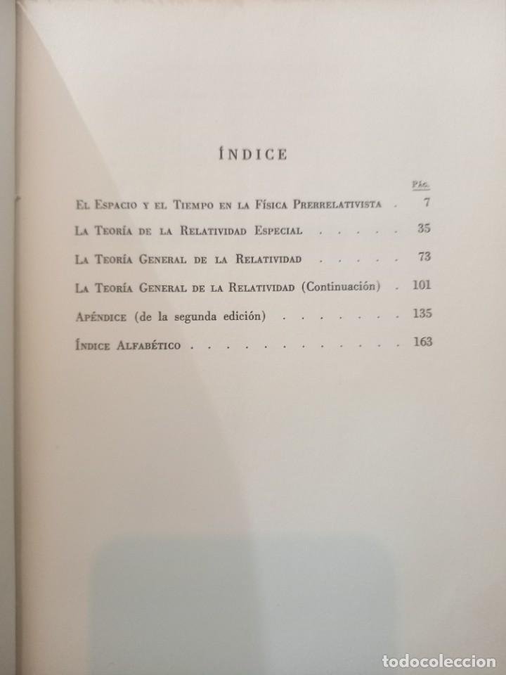 Libros de segunda mano de ciencias: Albert Einstein - El significado de la Relatividad / Espasa Calpe Argentina 1948 - Foto 5