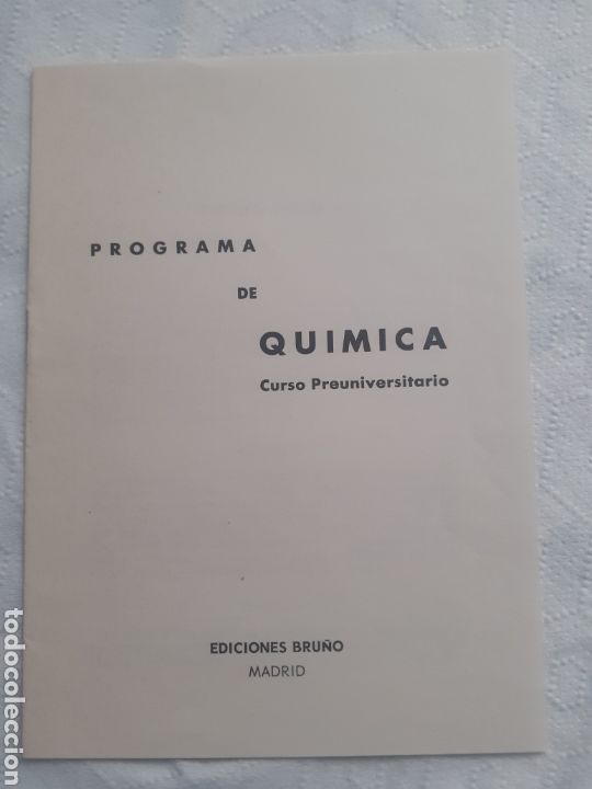 Libros de segunda mano de ciencias: Qu&iacute;mica curso pre-universitario. Ediciones bru&ntilde;o - Foto 5