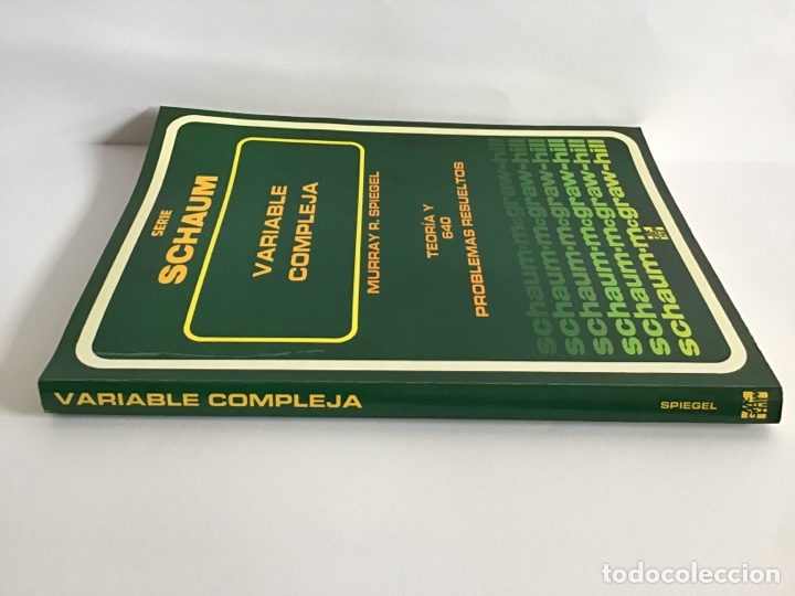 variable compleja / murray r. spiegel / teoría - Comprar Libros de