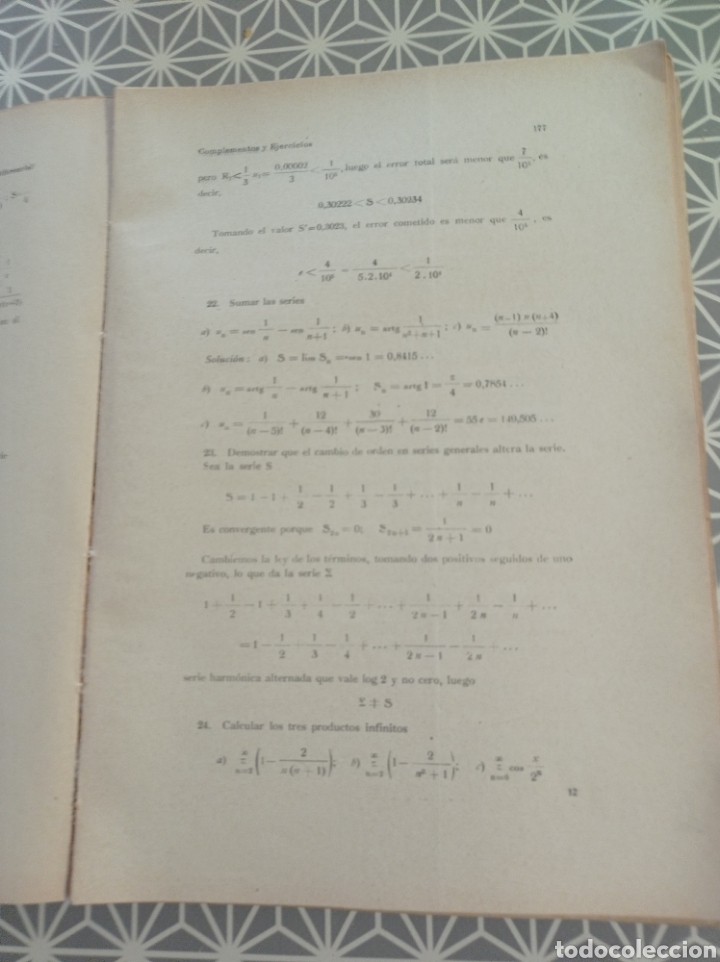 Libros de segunda mano de ciencias: Calculo diferencial,1939. - Foto 5