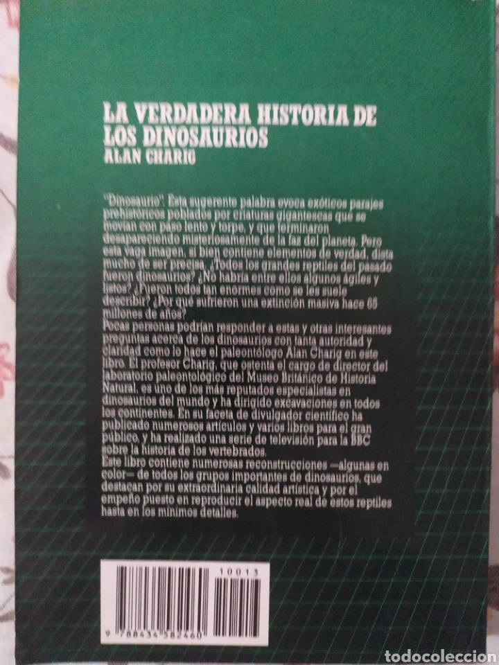 Libros de segunda mano: Alan Charig. La verdadera historia de los dinosaurios - Foto 2