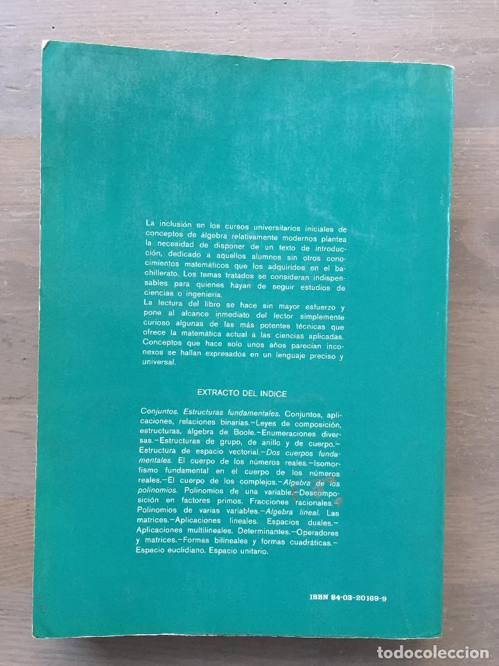 Libros de segunda mano de ciencias: Algebra Moderna - Lentin / Rivaud - Editorial Aguilar 1982 - Foto 2