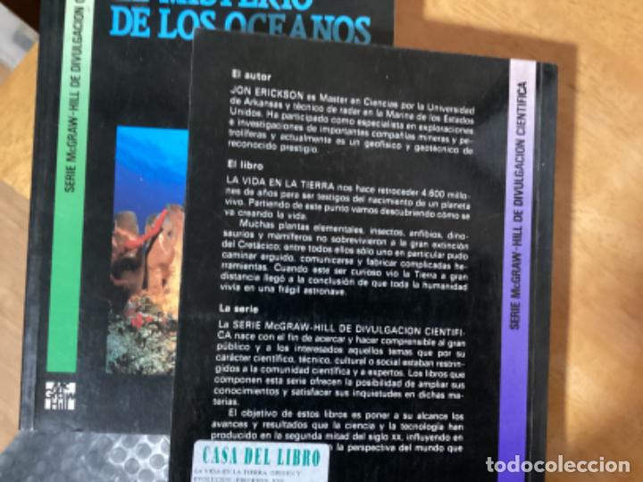 Libros de segunda mano: Erickson, Jon: La vida en la tierra. Origen y evoluci&oacute;n (McGraw Hill) DIVULGACION CIENTIFICA - Foto 3