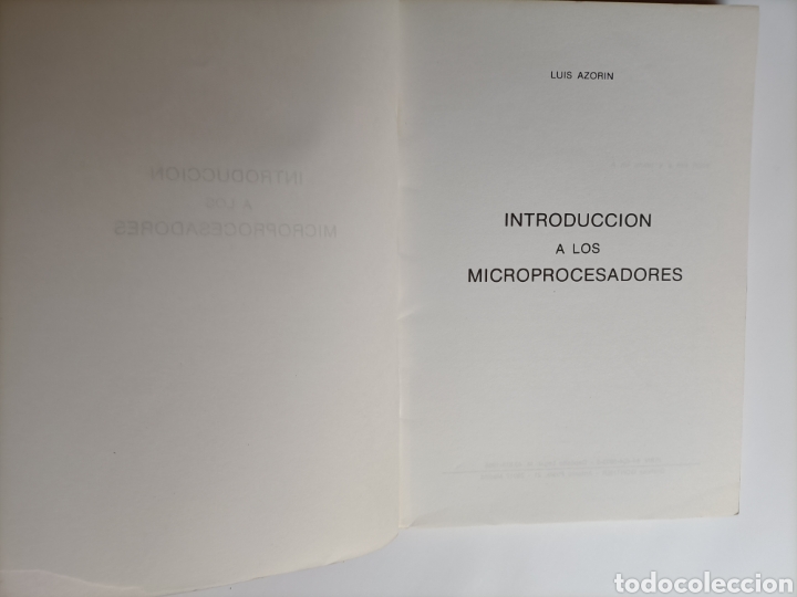 Libros de segunda mano de ciencias: Introducci&oacute;n a los Microprocesadores. Luis Azor&iacute;n . . Ciencia t&eacute;cnica - Foto 9