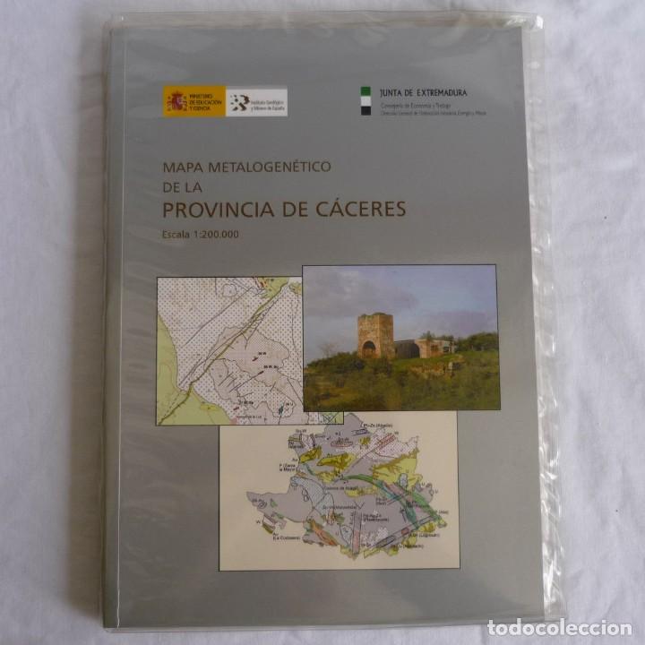 Libros de segunda mano: Mapa metalogen&eacute;tico de la provincia de C&aacute;ceres, 1:200.000 - Foto 1