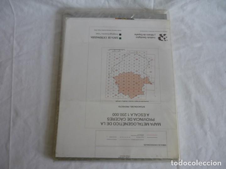 Libros de segunda mano: Mapa metalogen&eacute;tico de la provincia de C&aacute;ceres, 1:200.000 - Foto 2