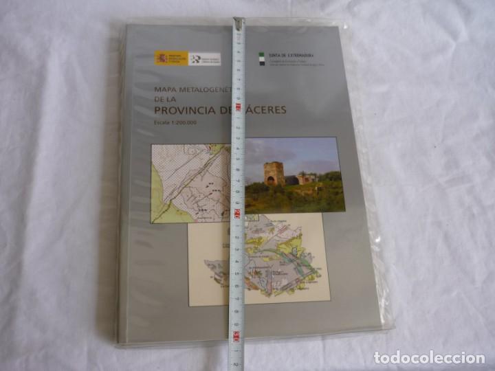 Libros de segunda mano: Mapa metalogen&eacute;tico de la provincia de C&aacute;ceres, 1:200.000 - Foto 4