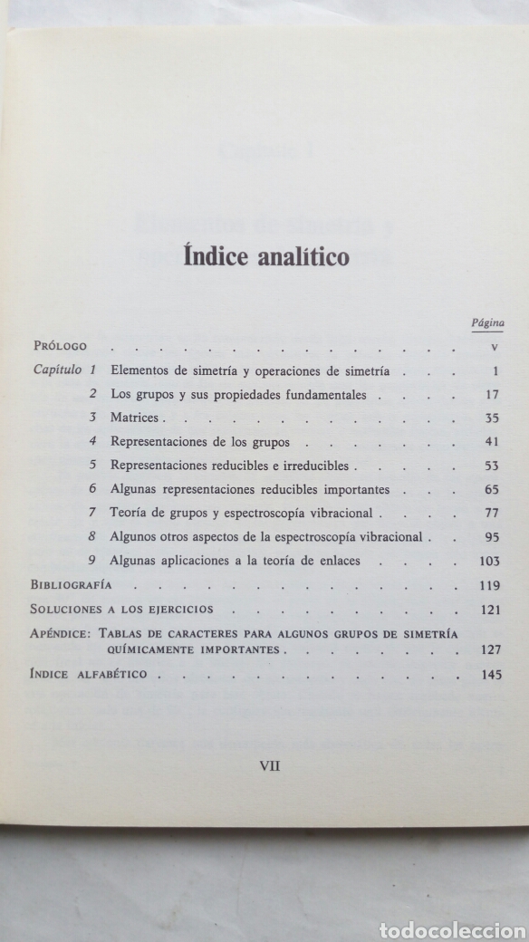 Libros de segunda mano de ciencias: Introducci&oacute;n a la teor&iacute;a de grupos para qu&iacute;micos. George Davidson. - Foto 4